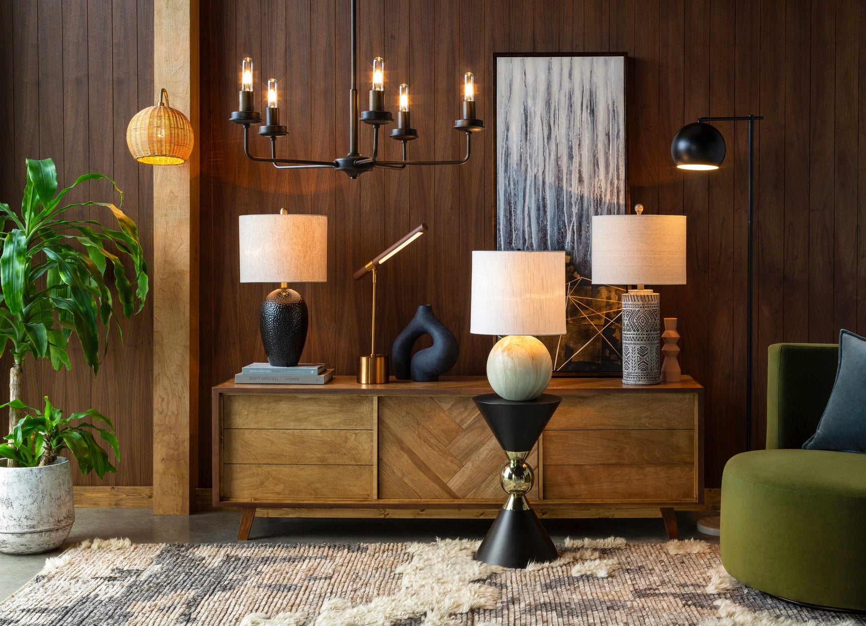 Hindang Rattan Wall Sconces - Ornate Home