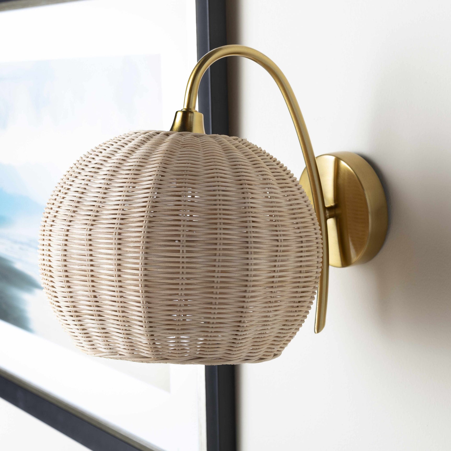 Hindang Rattan Wall Sconces - Ornate Home