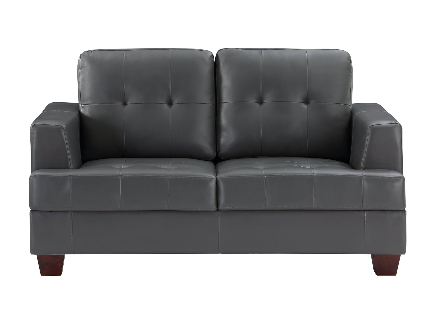 Hinsall Gray Loveseat - Ornate Home