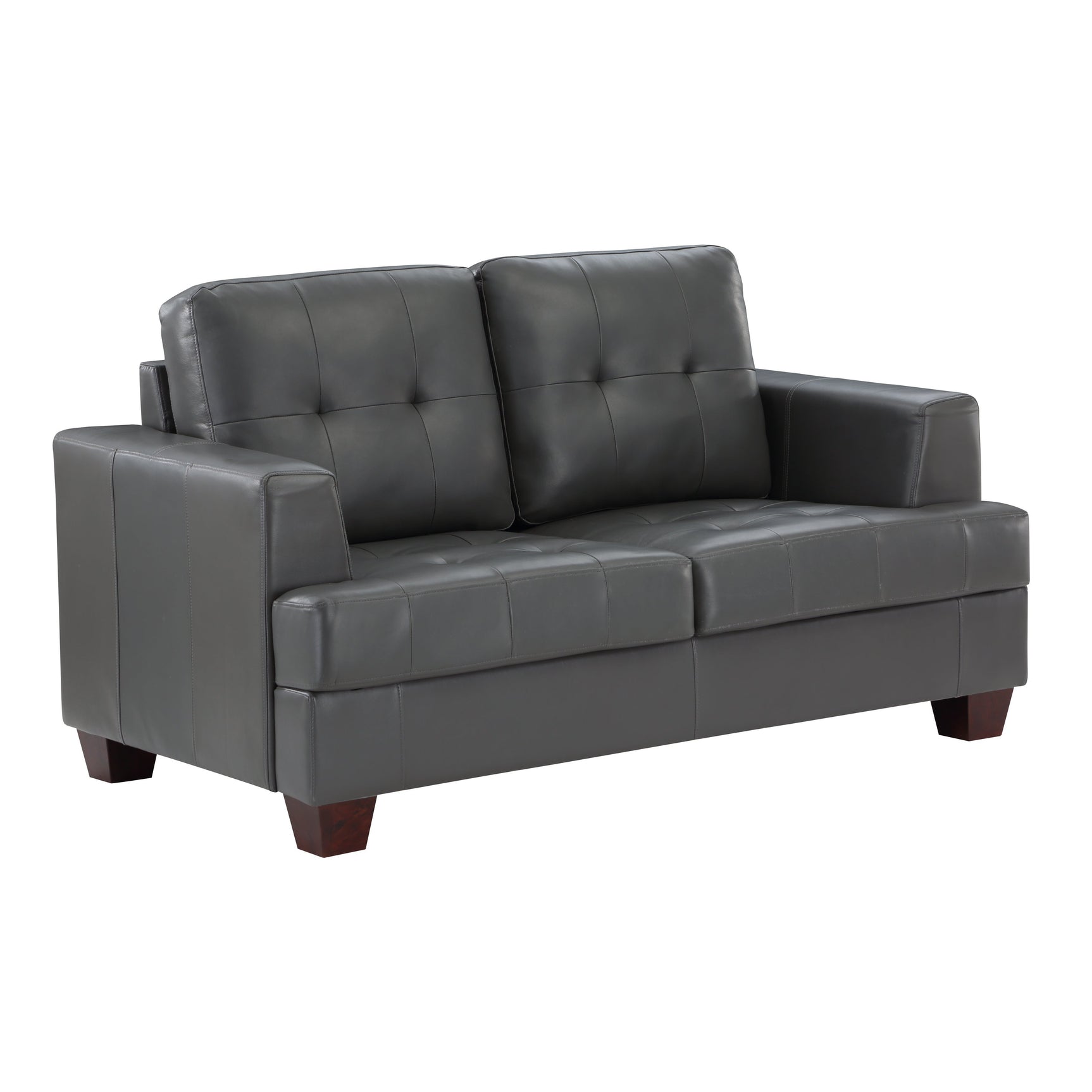 Hinsall Gray Loveseat - Ornate Home