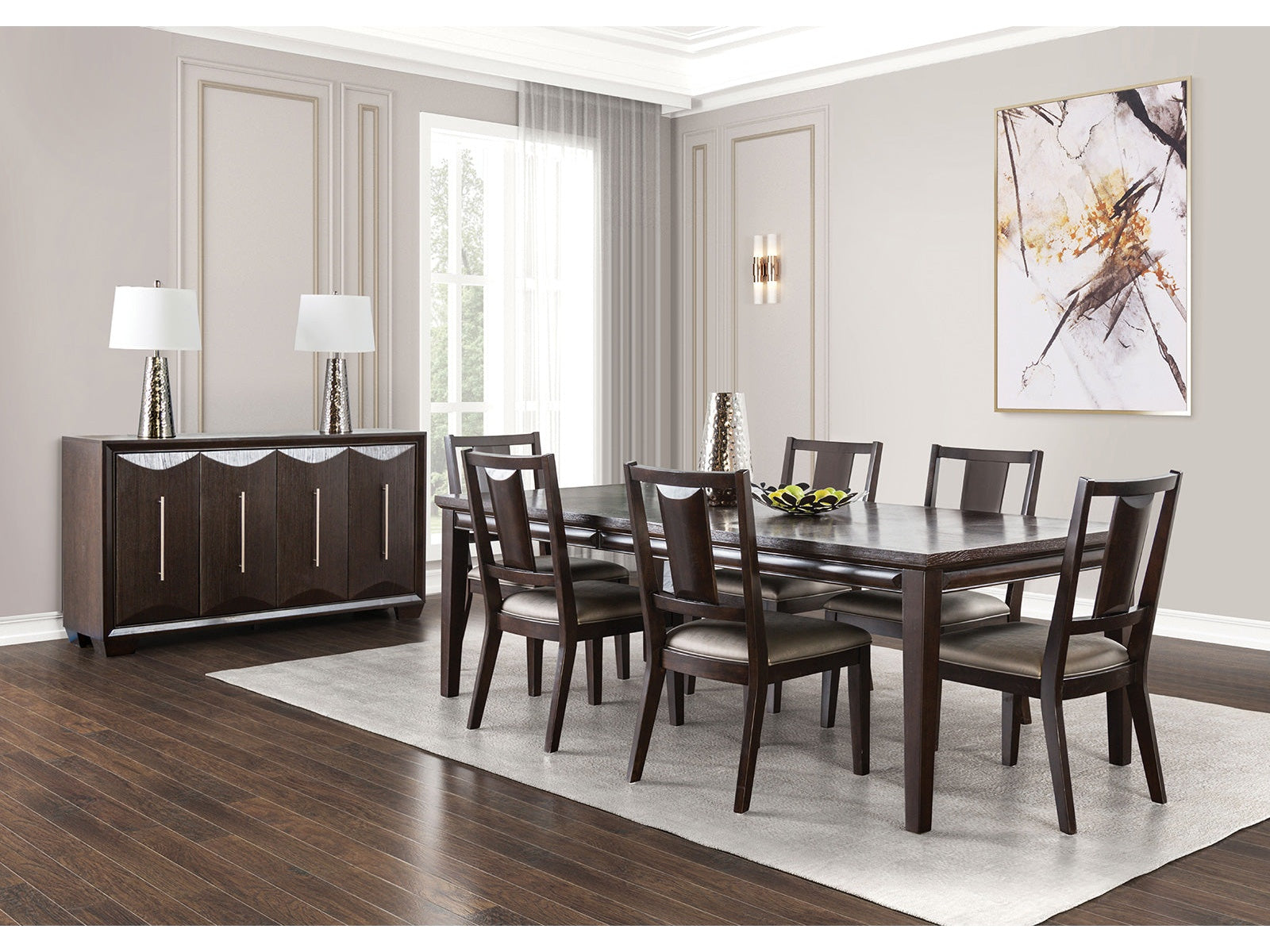 Hinwitz Espresso Dining Table - Ornate Home