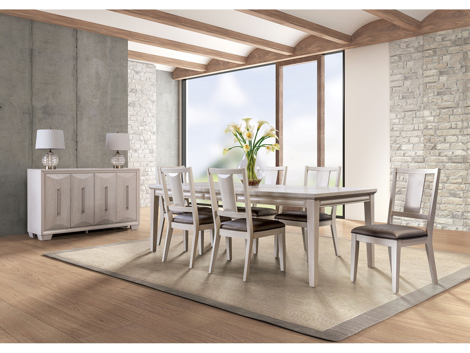 Hinwitz White Oak Dining Table - Ornate Home