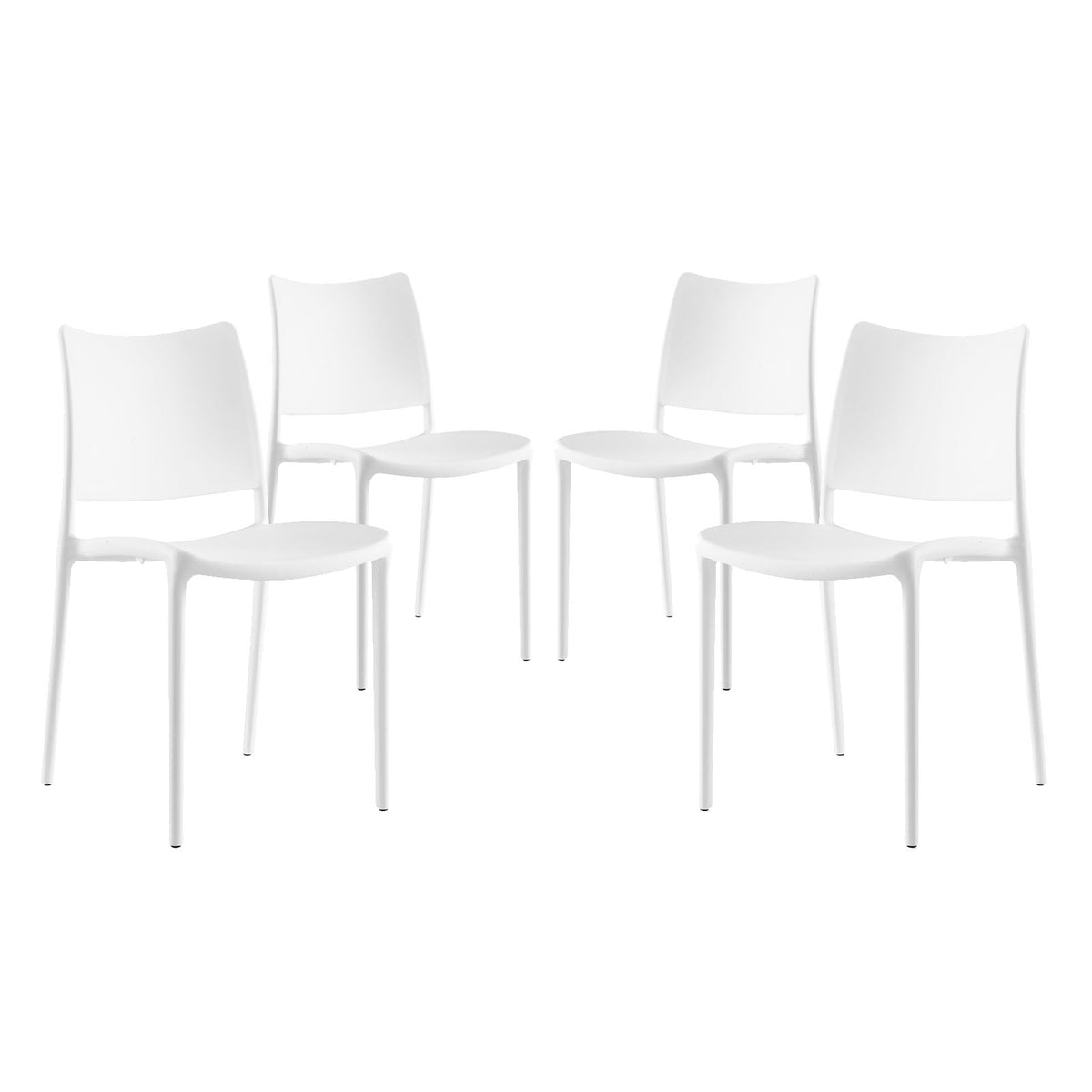 Hipster White Dining Side Chair (Set of 4) - Ornate Home
