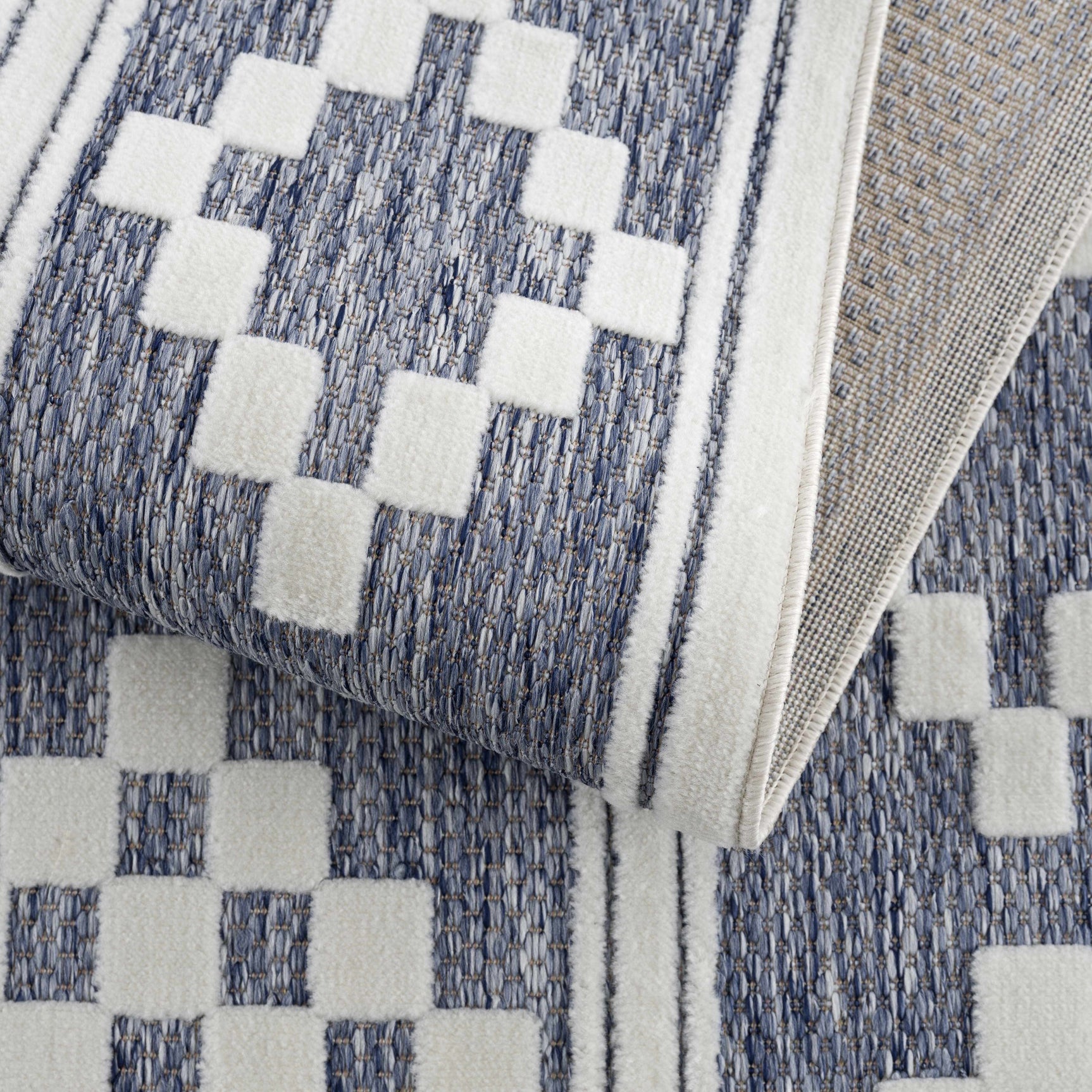 Hiro Blue Outdoor Rug - Clearance - Ornate Home