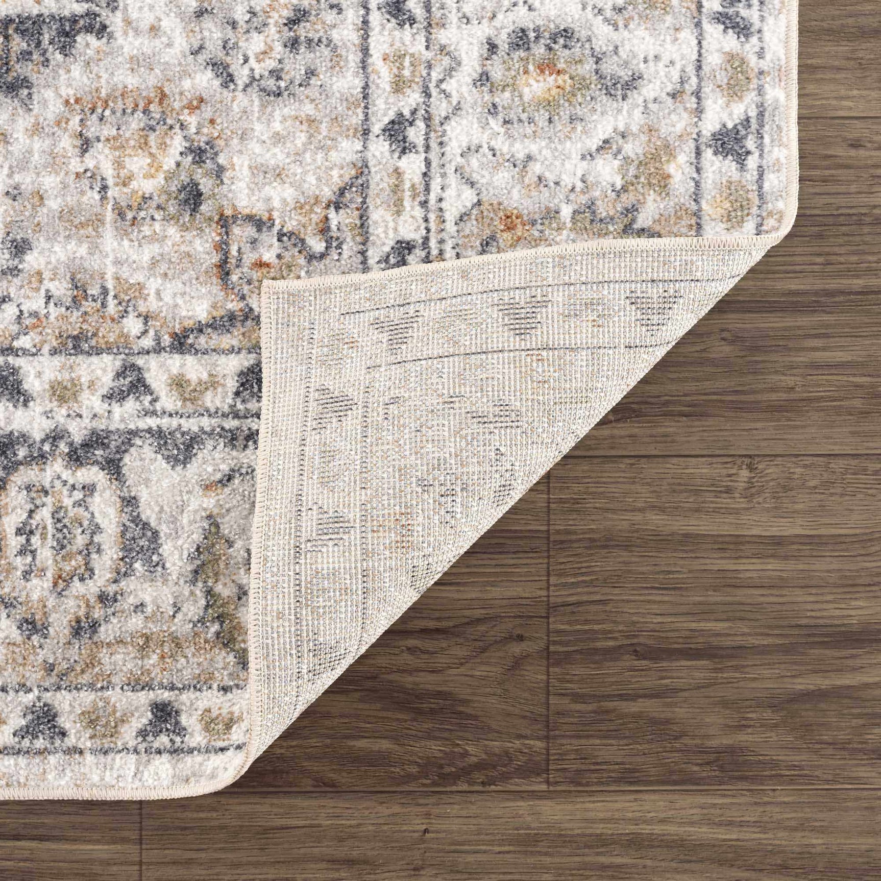 Hiti Cream Flat Pile Washable Rug - Ornate Home