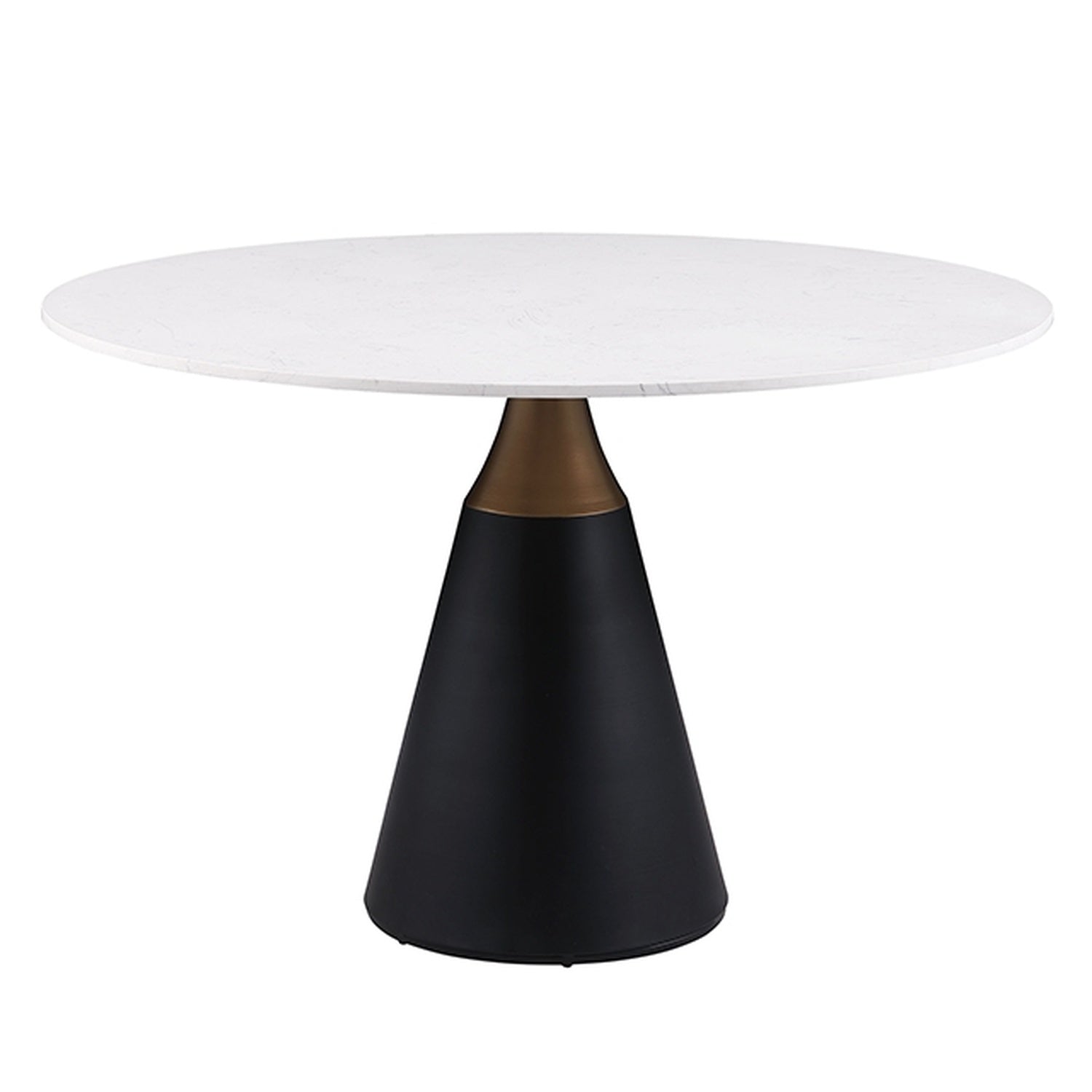 Hobro Black/White 5 Pc. Round Dining Table Set - Ornate Home