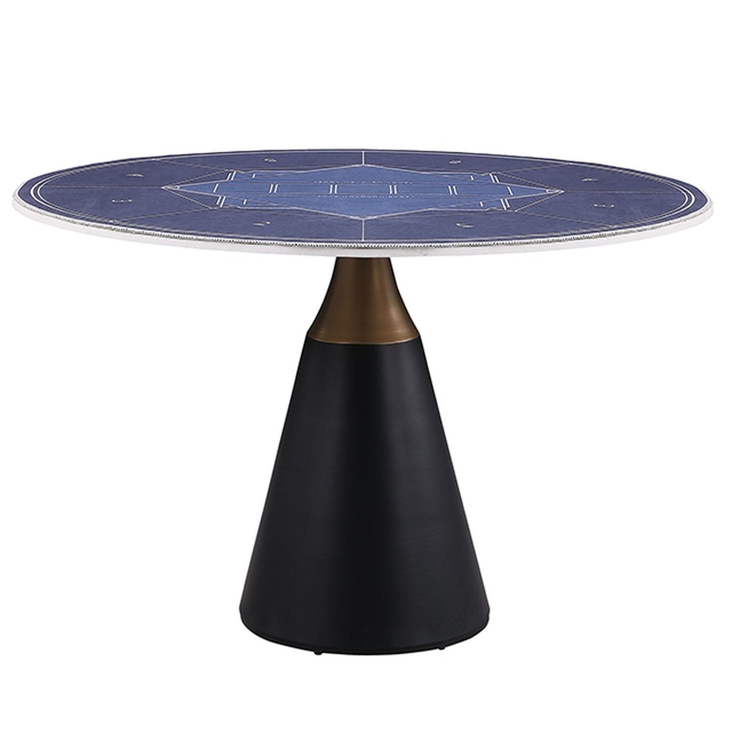 Hobro Black/White 5 Pc. Round Dining Table Set - Ornate Home