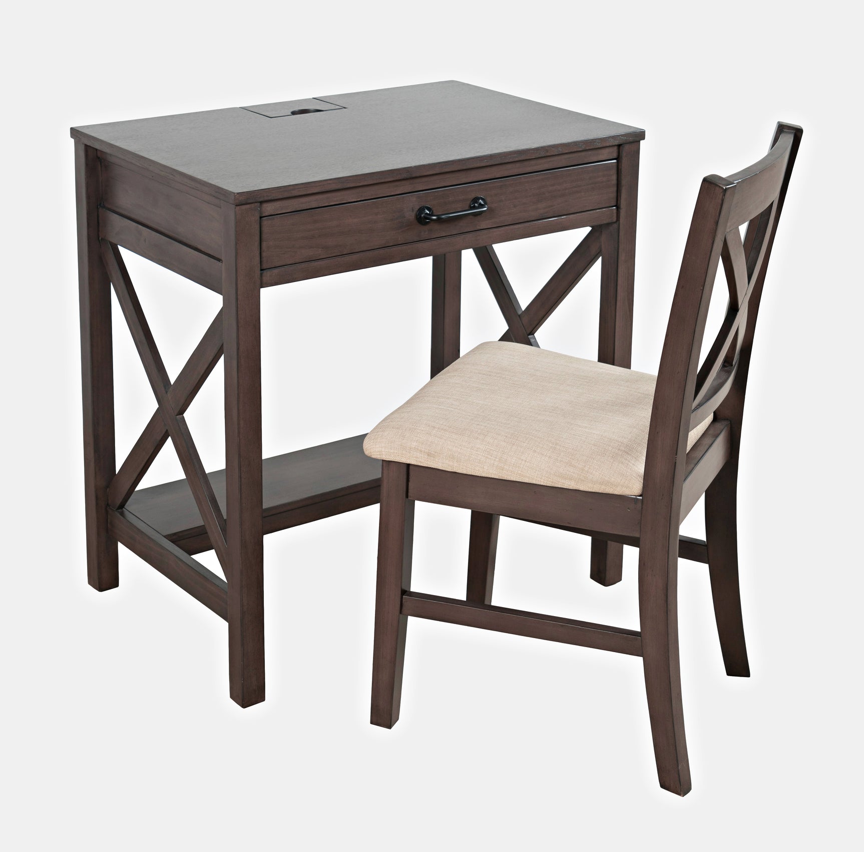 Hobson Grey X Back Chair - Ornate Home