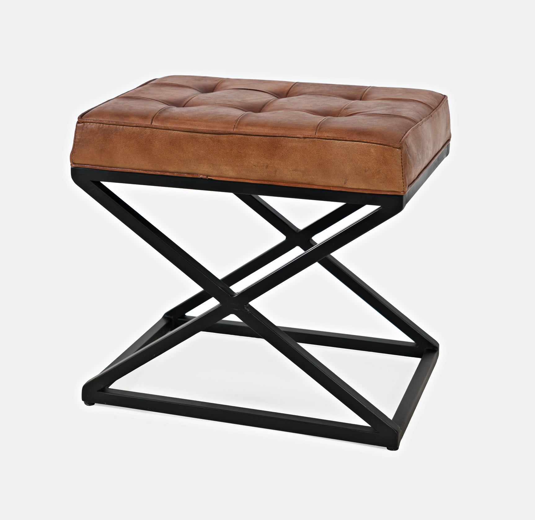 Hogan Saddle Small Ottoman - Ornate Home