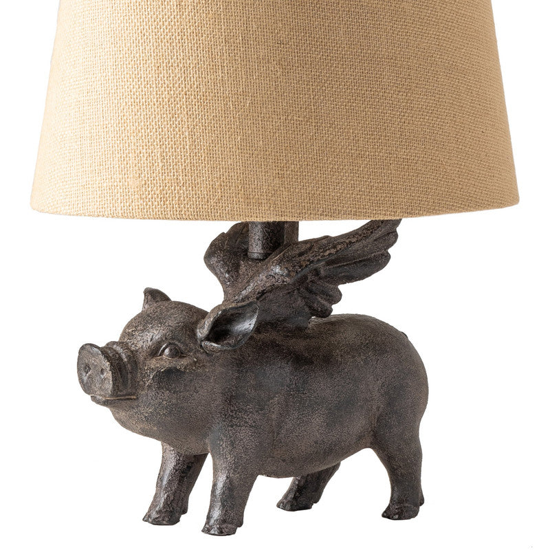 Hogs Fly Grey Table Lamp (Set of 2) - Ornate Home