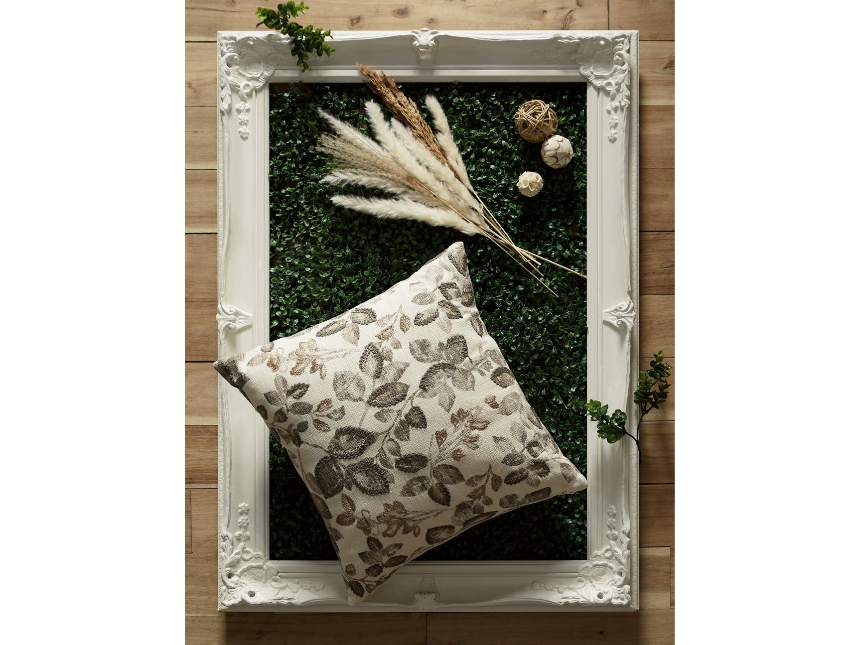 Holdenway Ivory/Gray/Taupe Pillow (Set of 4) (Online Special Price) - Ornate Home