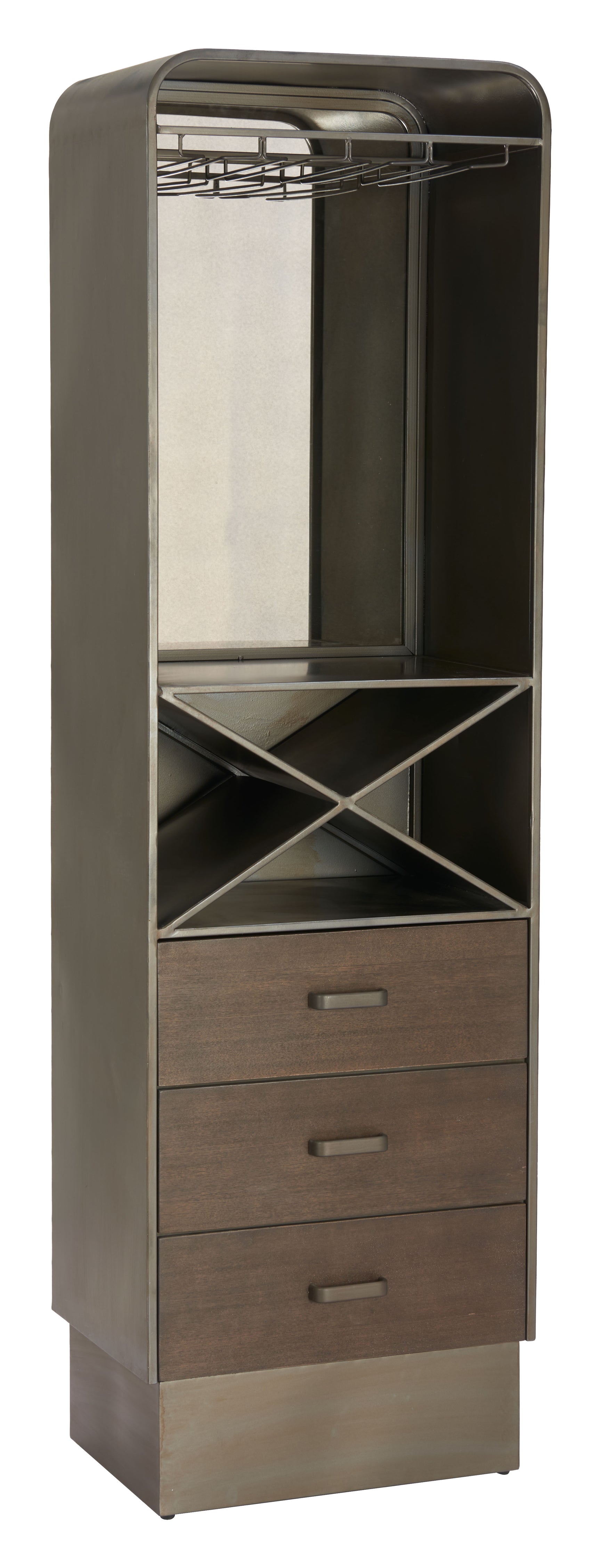 Hole Bronze Bar Cabinet