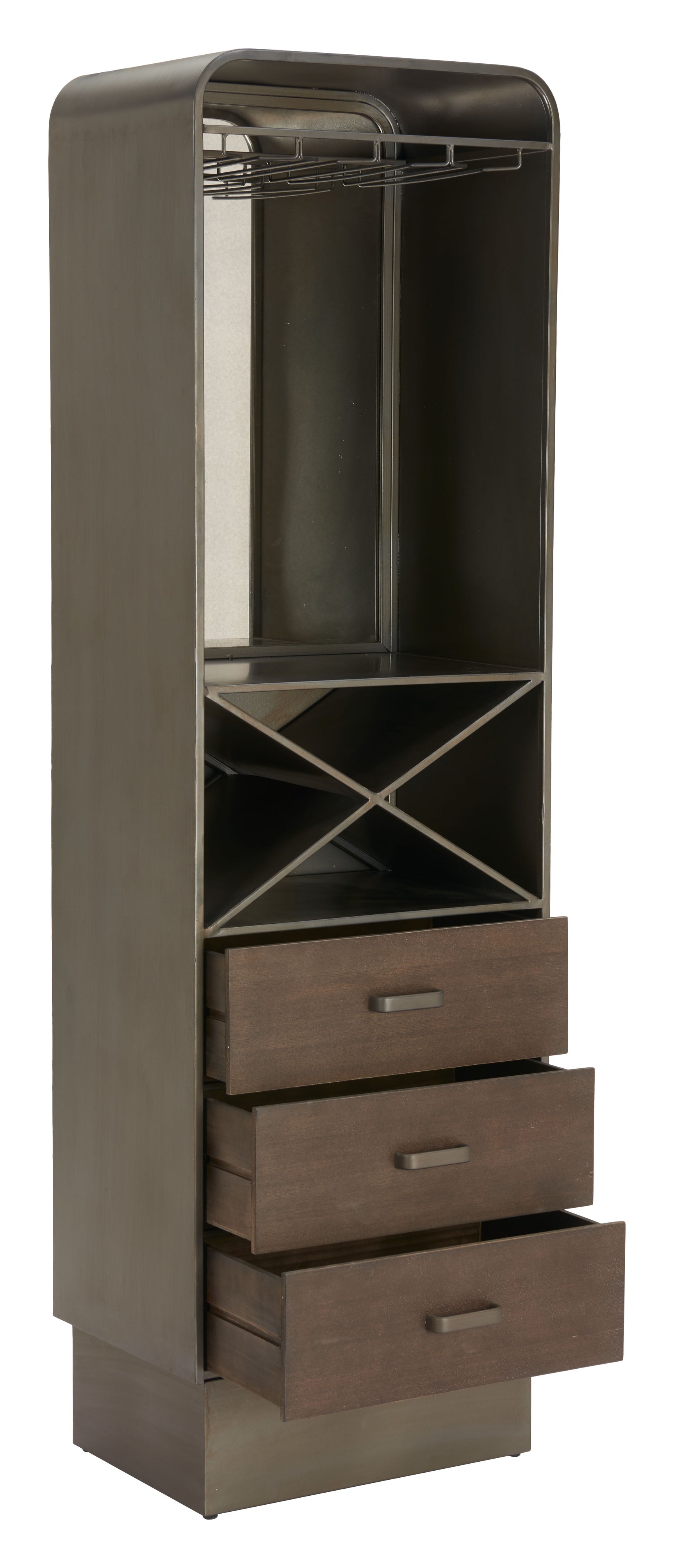 Hole Bronze Bar Cabinet
