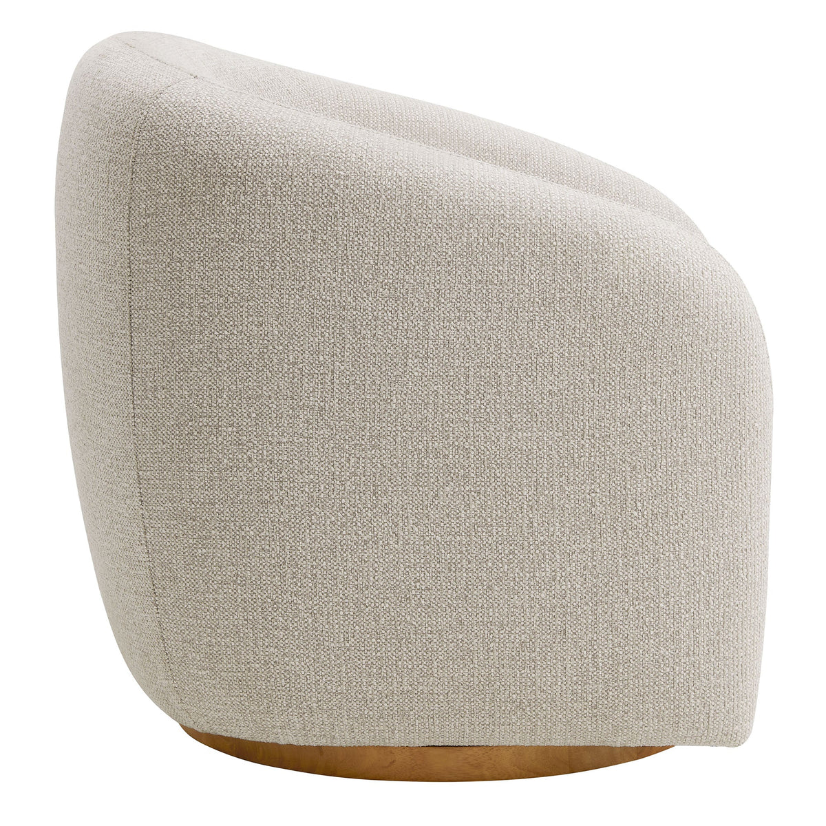 Holland Dove Gray Swivel Chenille Fabric Armchair - Ornate Home