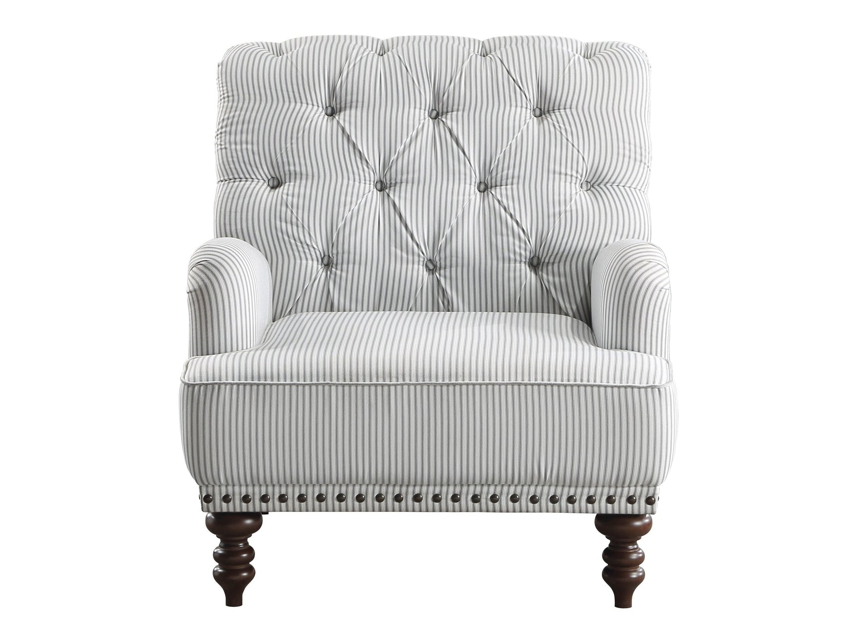 Holland Park Gray/White Accent Chair - Ornate Home