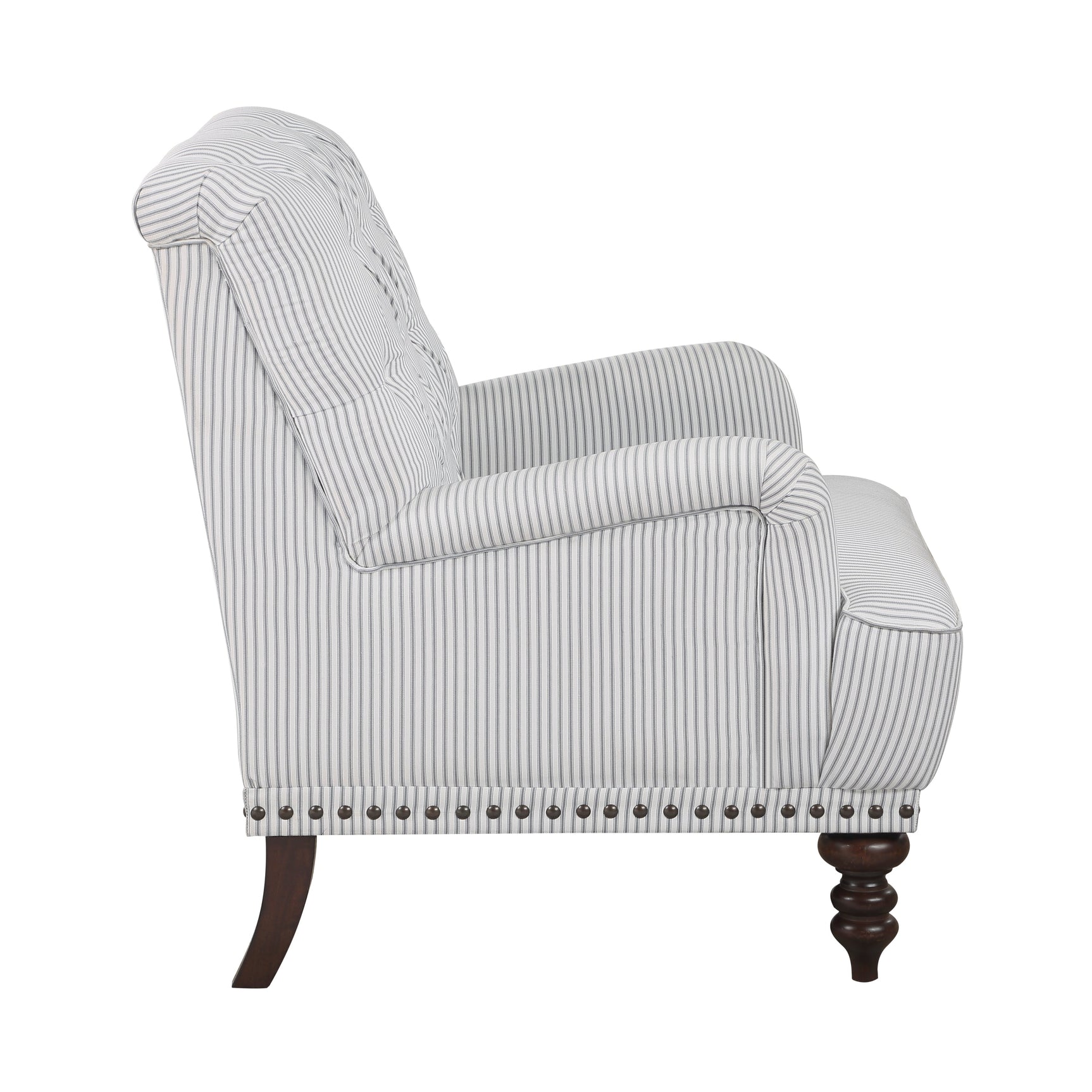 Holland Park Gray/White Accent Chair - Ornate Home