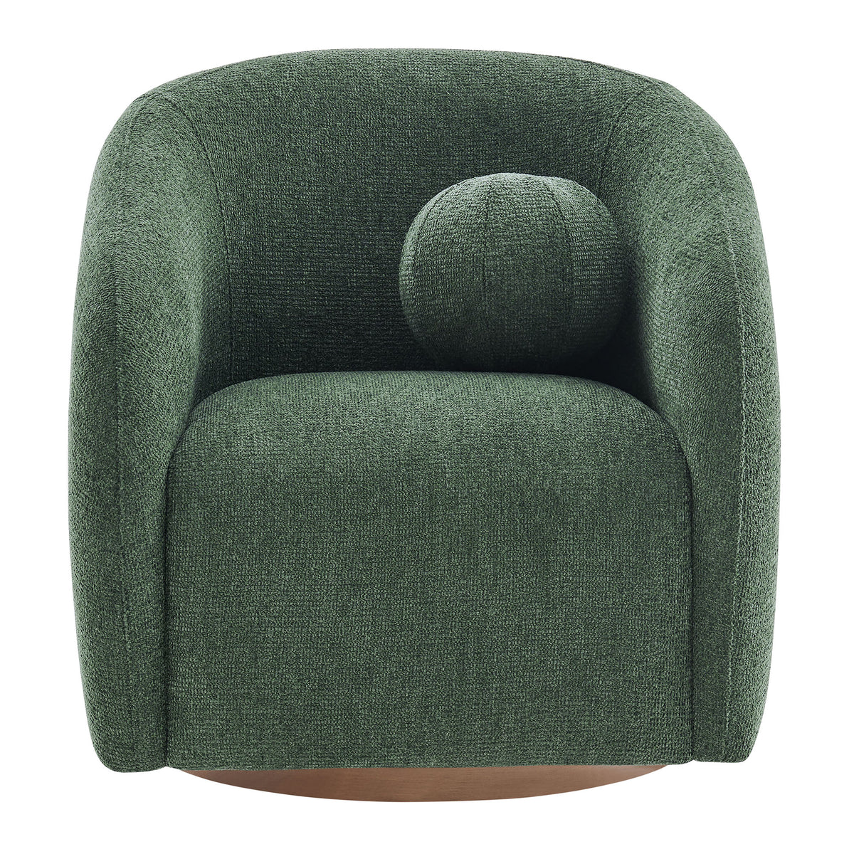 Holland Pine Swivel Chenille Fabric Armchair - Ornate Home