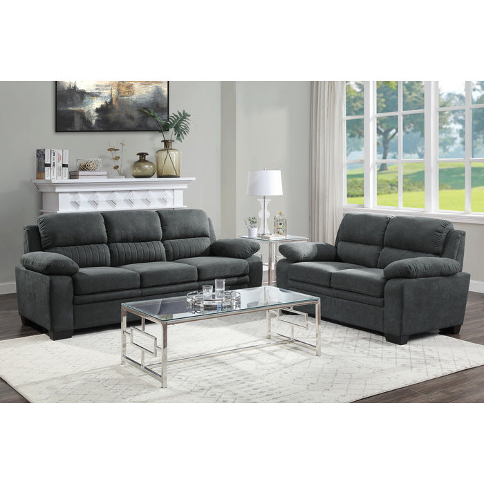 Holleman Dark Gray Sofa - Ornate Home