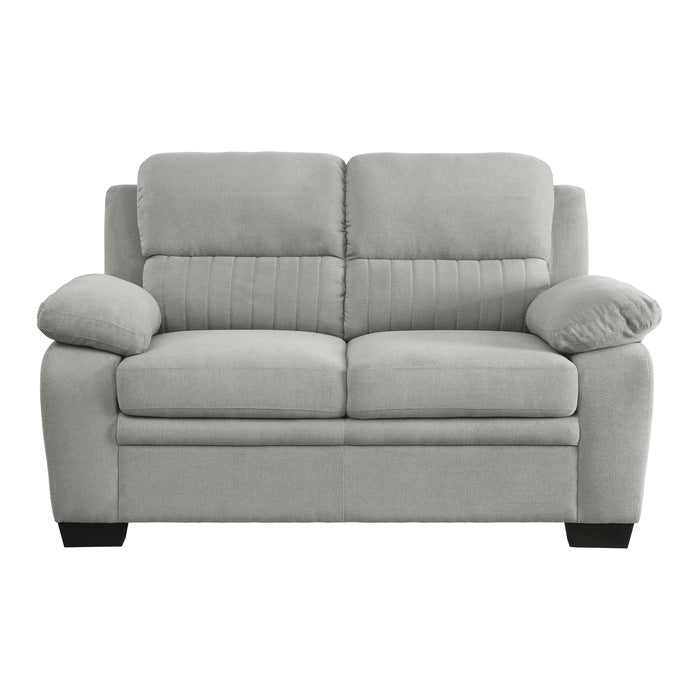 Holleman Gray Loveseat - Ornate Home