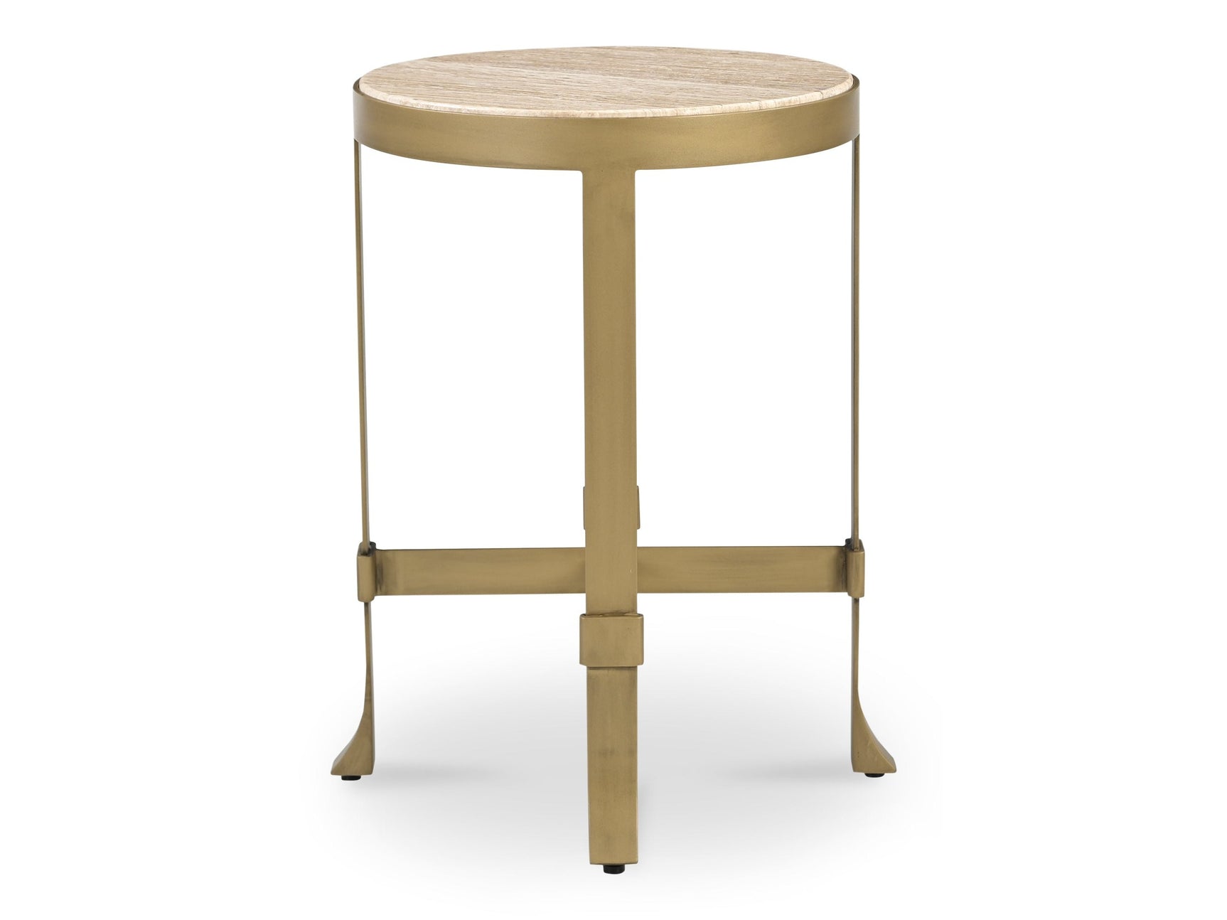 Holli Travertine Side Table - Ornate Home