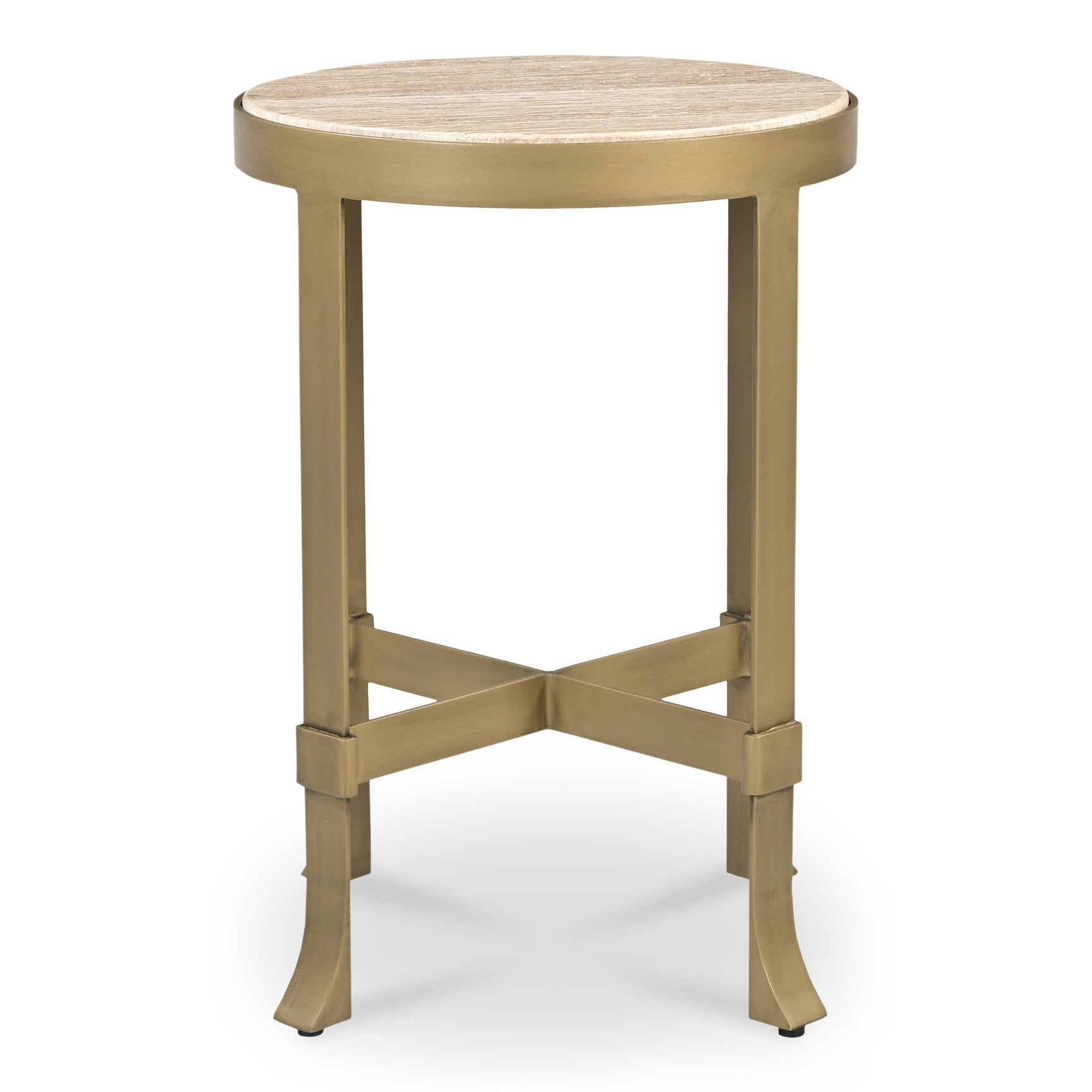 Holli Travertine Side Table - Ornate Home