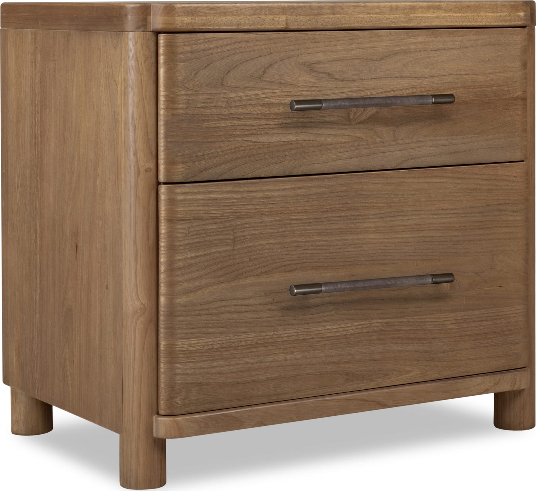 Hollis Cabin Glow Two Drawer Nightstand w/CM - Ornate Home