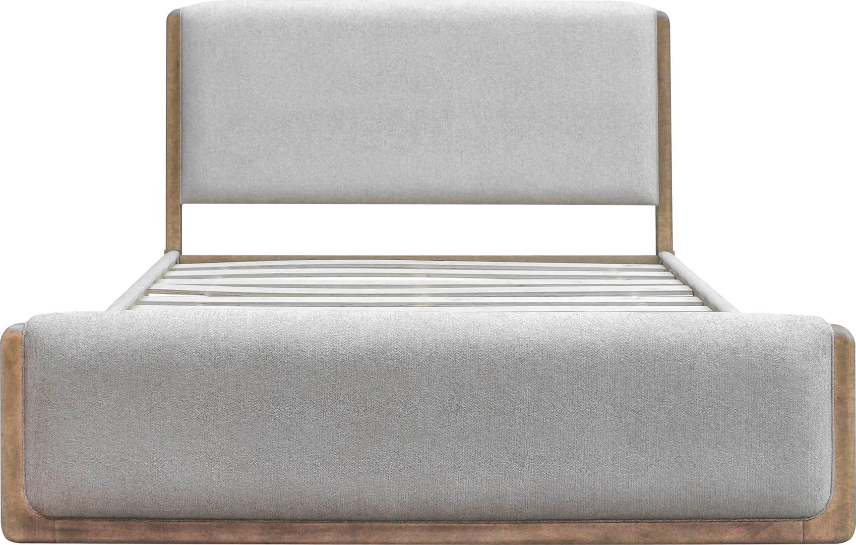 Hollis Sweater Grey/Cabin Glow Upholstered King Bed - Ornate Home