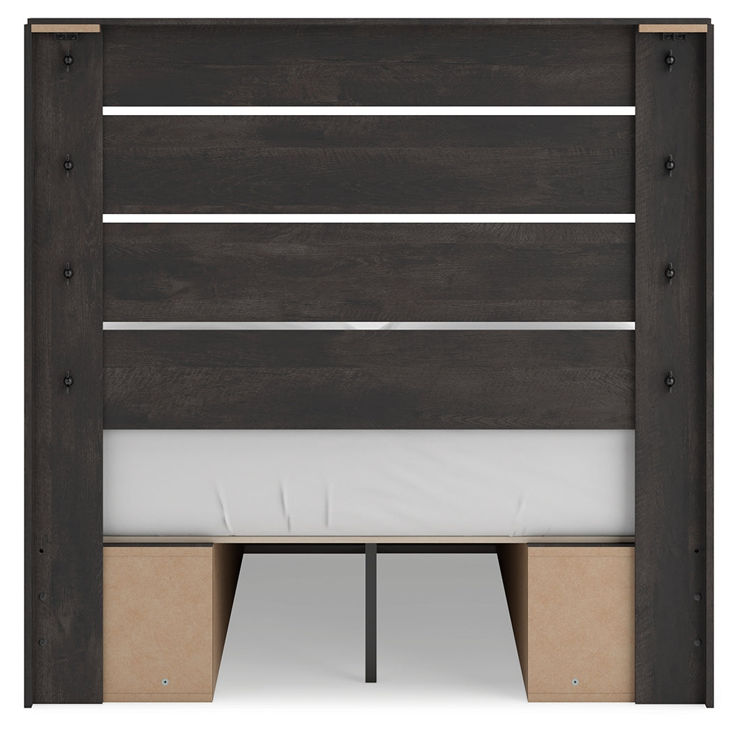 Hollivern Dark Gray Full Panel Youth Bed w/Storage (Online Special Price) - Ornate Home