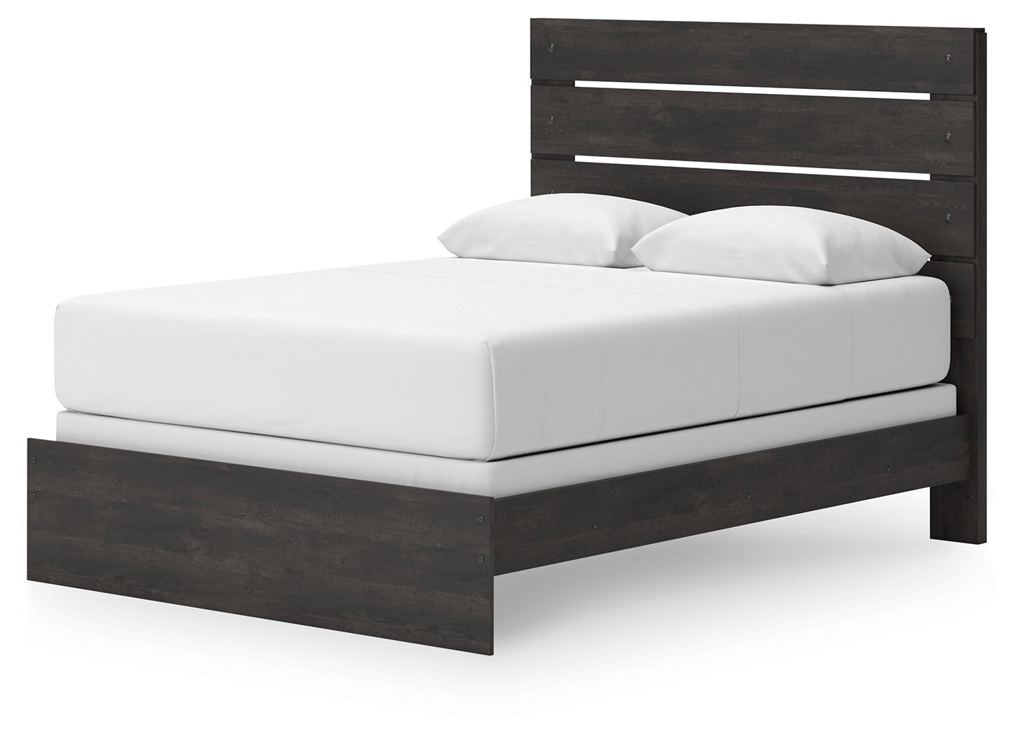 Hollivern Dark Gray Queen Panel Bed, Dresser and Mirror (Online Special Price) - Ornate Home