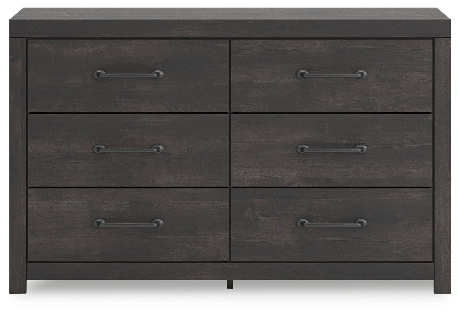 Hollivern Dark Gray Six Drawer Dresser (Online Special Price) - Ornate Home