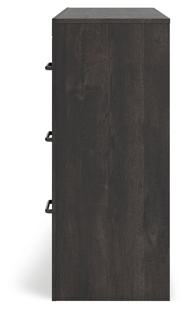 Hollivern Dark Gray Six Drawer Dresser (Online Special Price) - Ornate Home