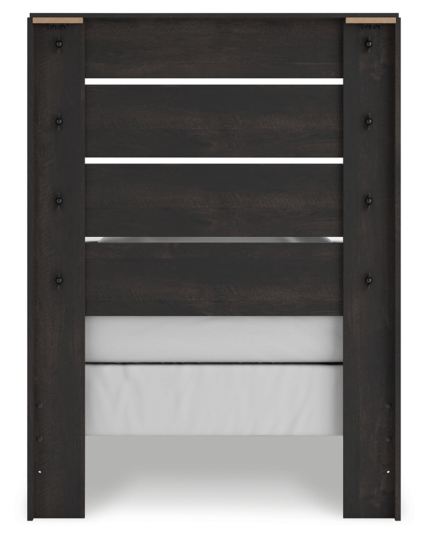 Hollivern Dark Gray Twin Panel Youth Bed (Online Special Price) - Ornate Home