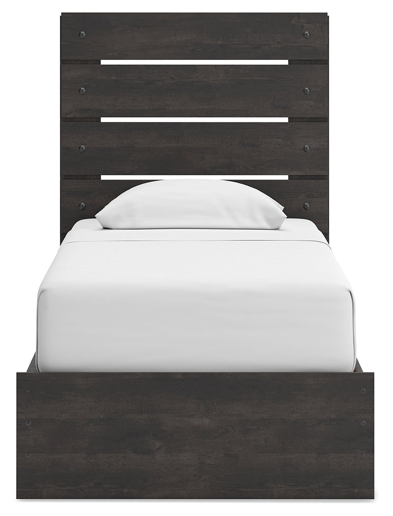 Hollivern Dark Gray Twin Panel Youth Bed w/Storage (Online Special Price) - Ornate Home