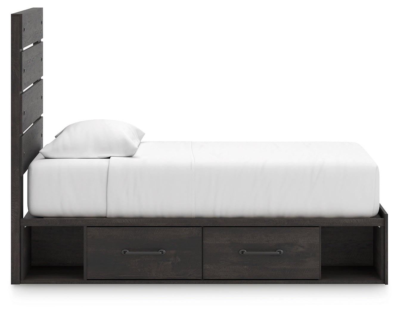 Hollivern Dark Gray Twin Panel Youth Bed w/Storage (Online Special Price) - Ornate Home