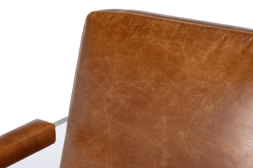 Holloway Brown Leather Armchair - Ornate Home