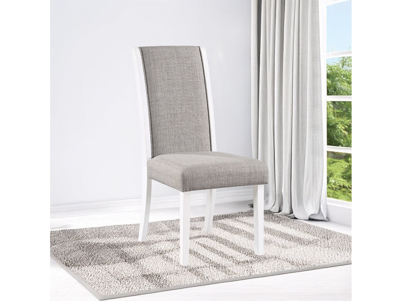 Hollyn Gray Side Chair (Set of 2) - Ornate Home