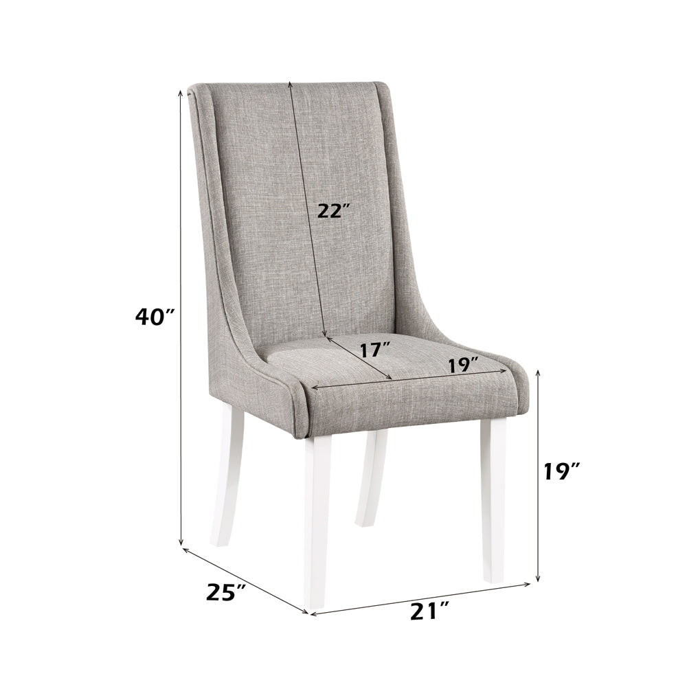 Hollyn Gray Side Chair (Set of 2) - Ornate Home
