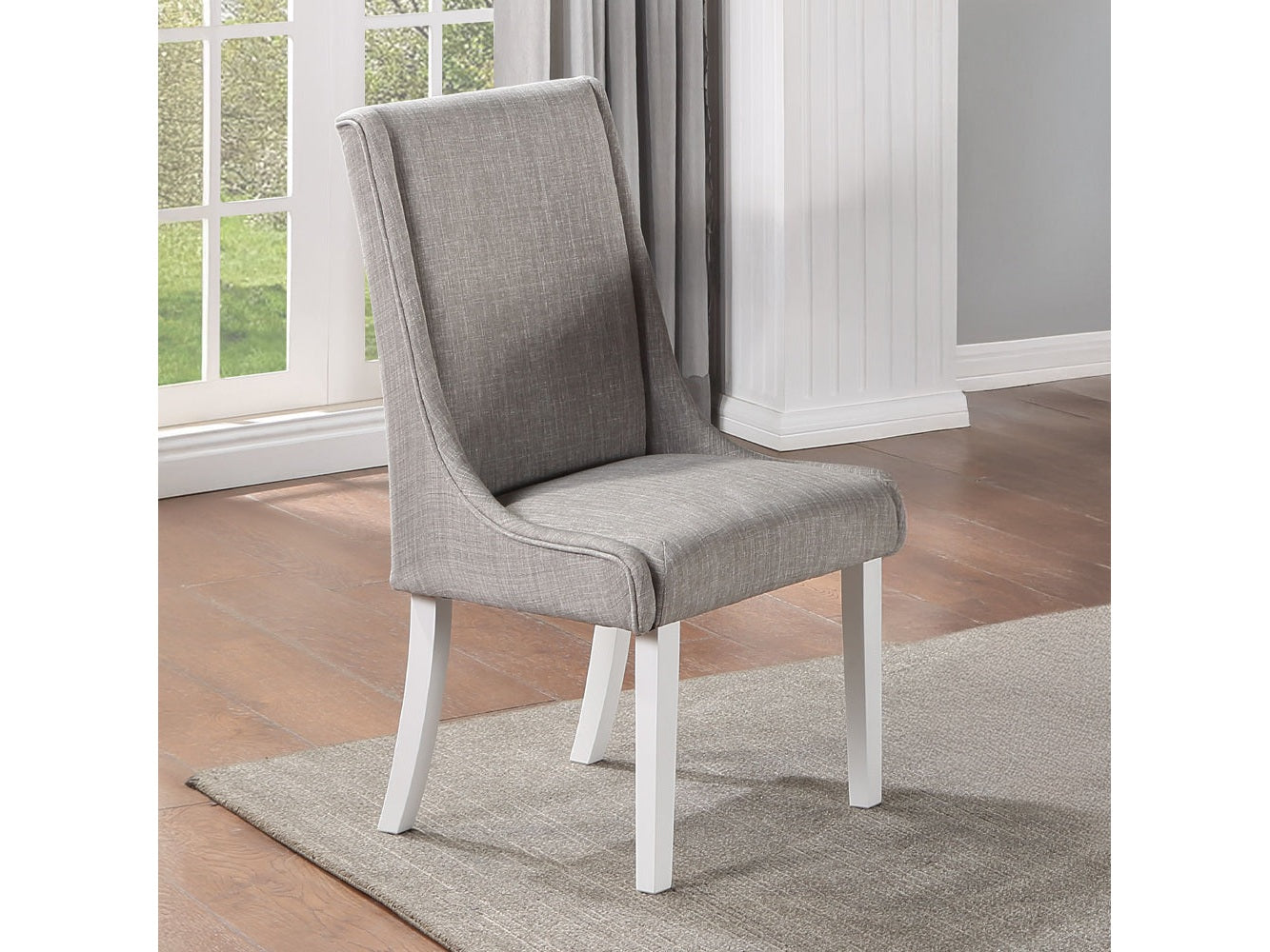 Hollyn Gray Side Chair (Set of 2) - Ornate Home