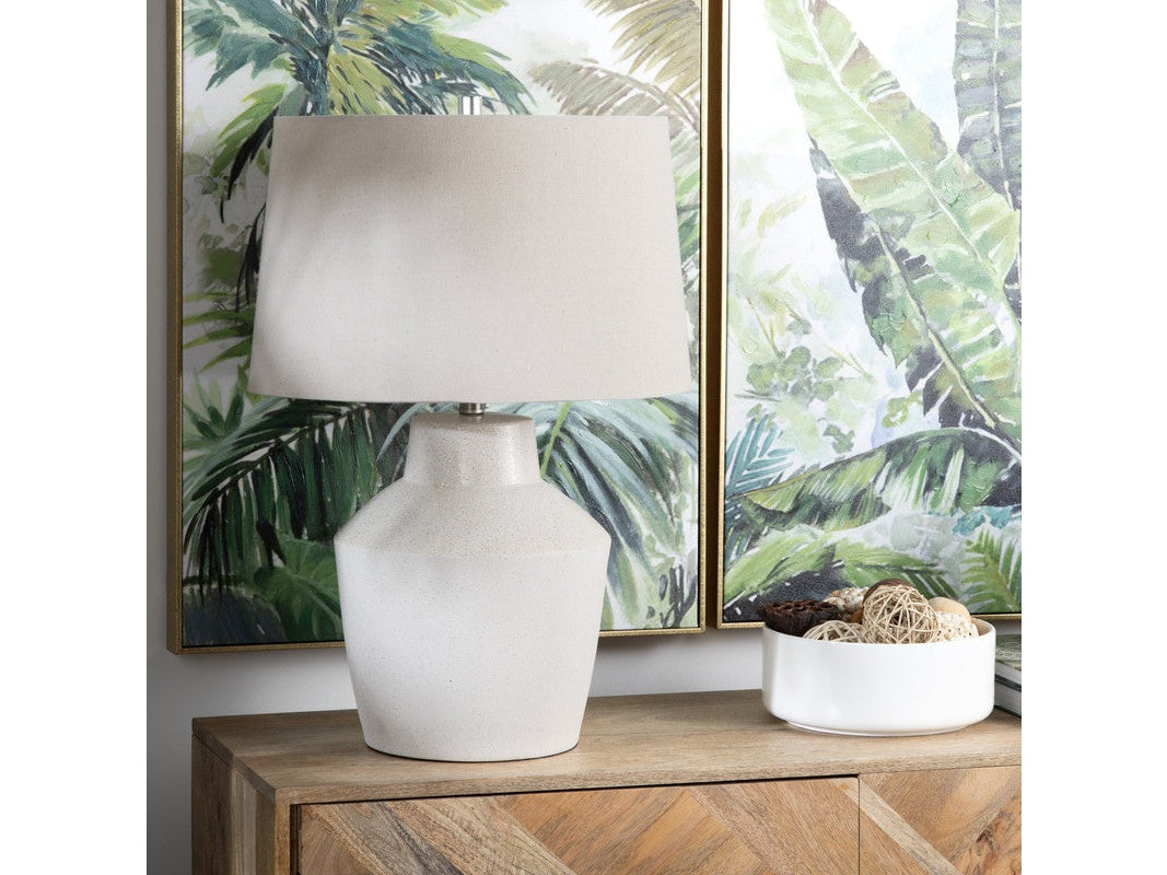 Holmes White Table Lamp - Ornate Home