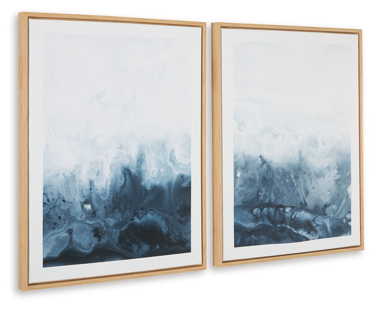 Holport Blue/White Wall Art (Set of 2) (Online Special Price) - Ornate Home
