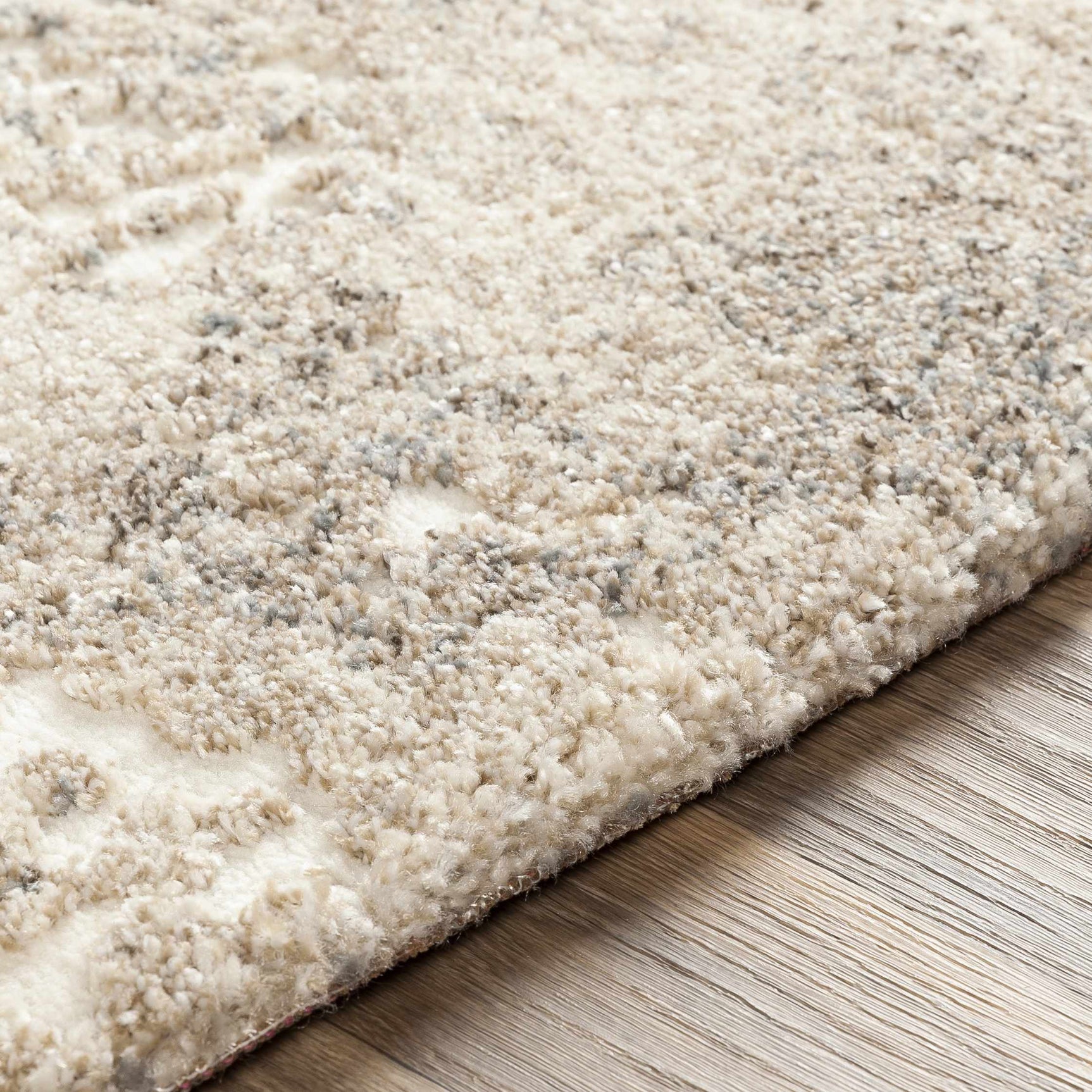 Holtsville Abstract Ivory Thick Rug - Ornate Home