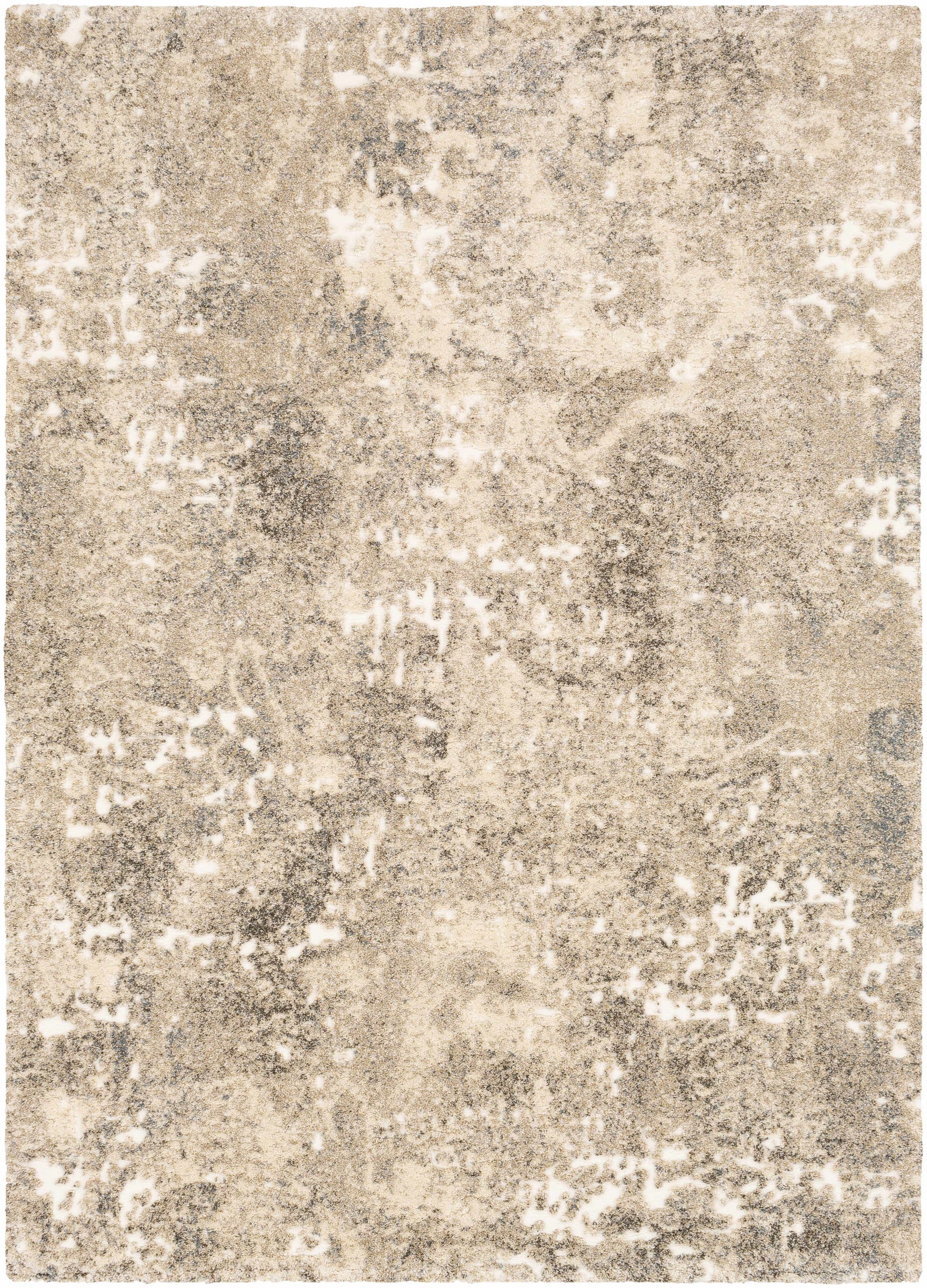 Holtsville Abstract Ivory Thick Rug - Ornate Home