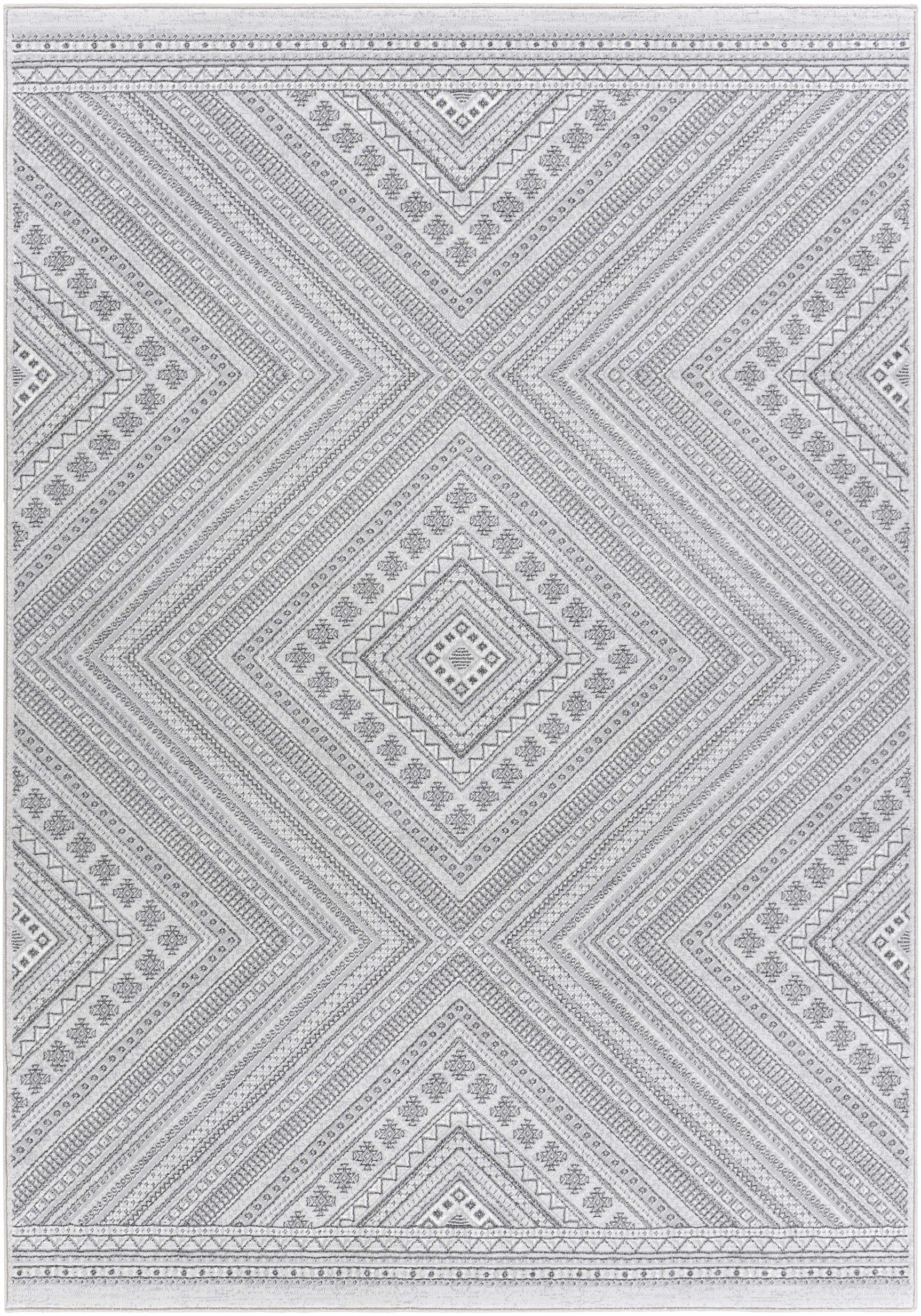 Holytown 5x7 Gray Geometric Rug - Clearance - Ornate Home