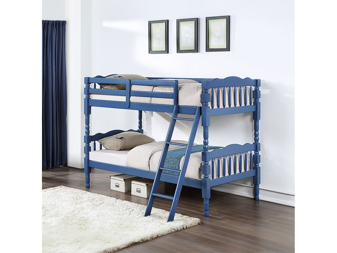 Homestead Dark Blue Bunk Bed - Ornate Home