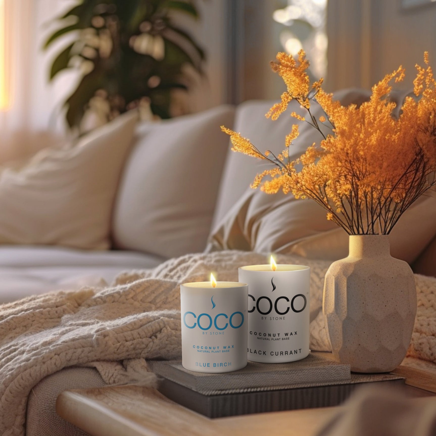 Honeysuckle Natural Coconut Apricot Wax Candle - Ornate Home