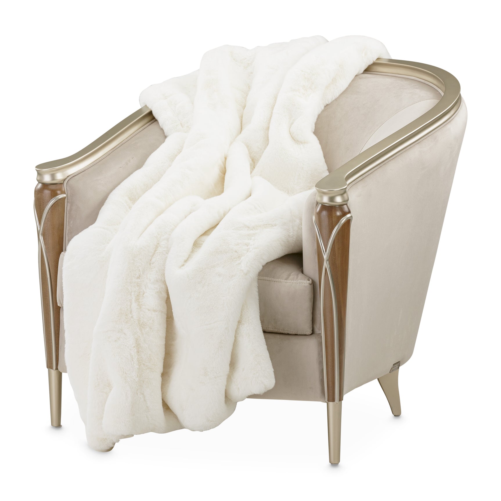 Hopps 54"x72" Faux-Fur Throw - Ornate Home