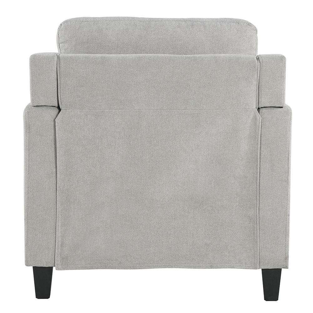 Horatio Taupe Chenille Chair - Ornate Home