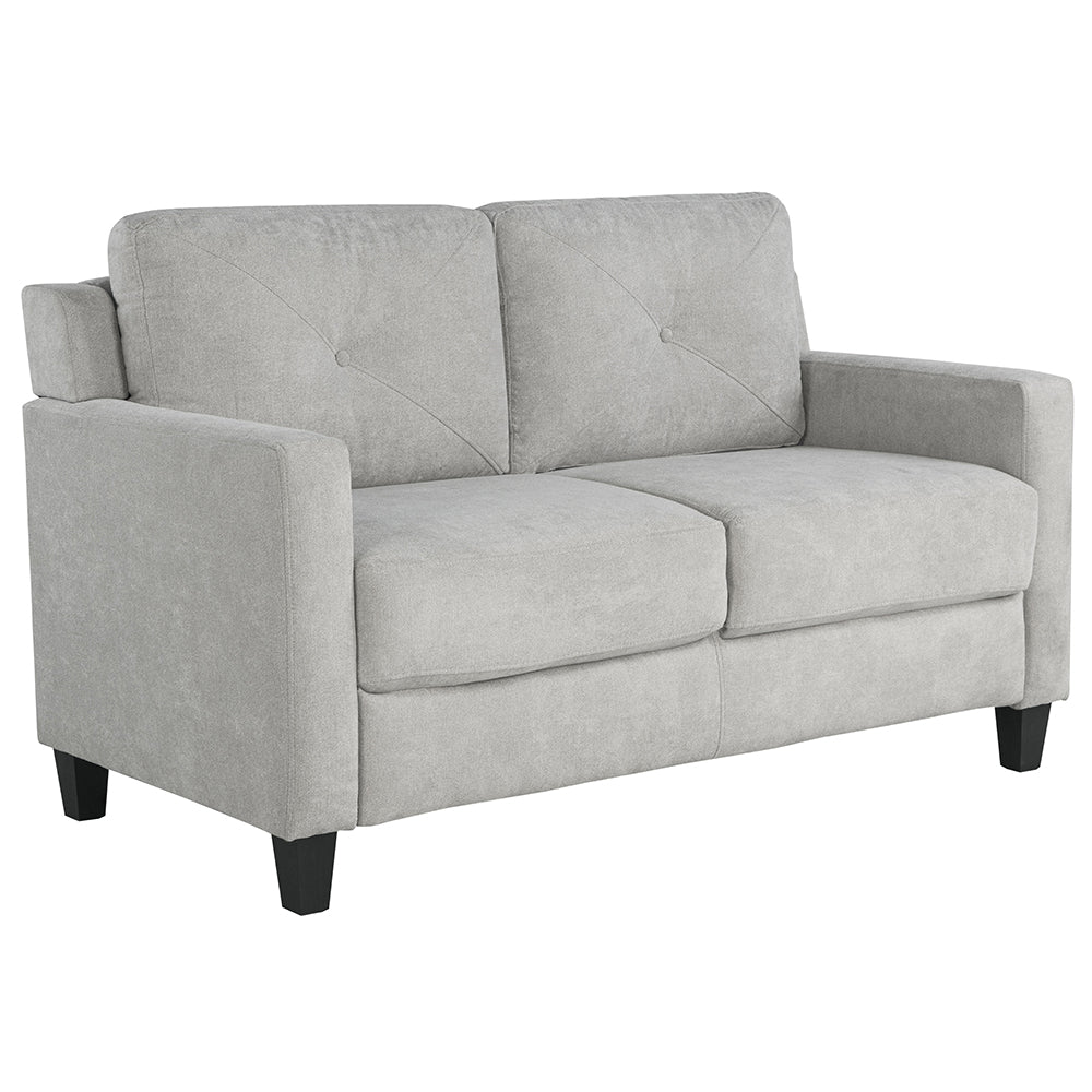 Horatio Taupe Chenille Loveseat - Ornate Home