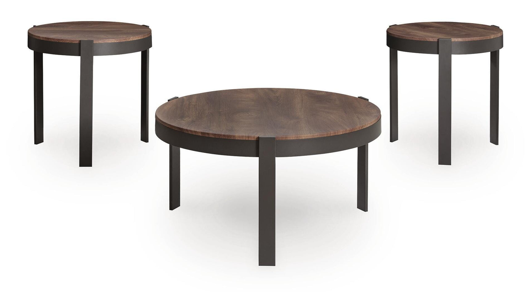 Horizon Hills Brown/Black Table (Set of 3) - Ornate Home