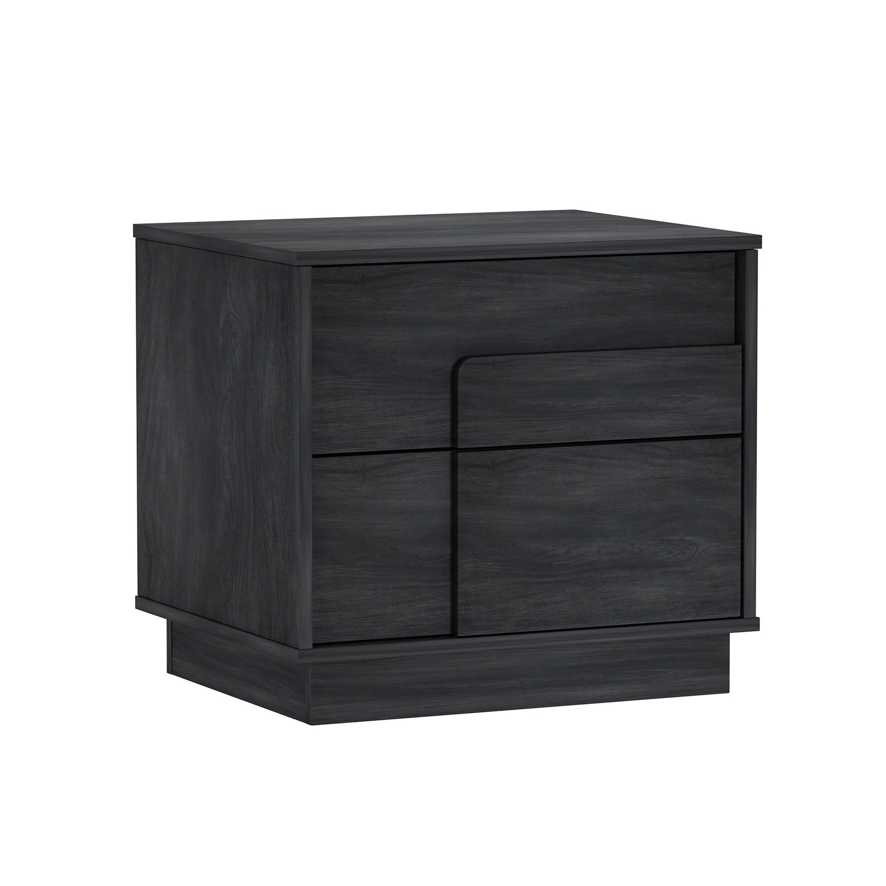 Horizon Nightstand in Charcoal Grey (set of 2) - Ornate Home